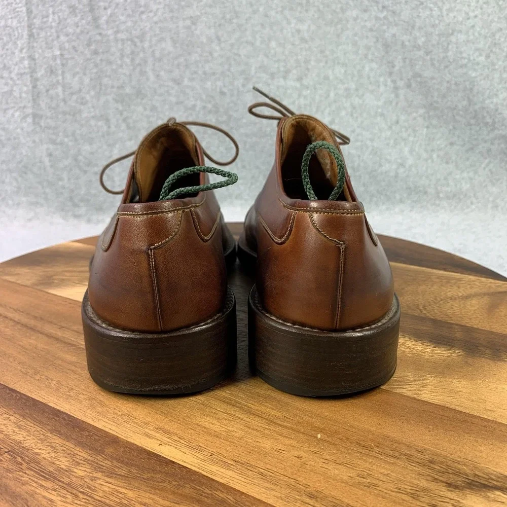 To‎ Boot New York Adam Derrick Derby Shoes Mens 11 Leather Cap Toe Made in Italy